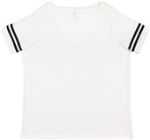 LAT Sportswear Ladies Curvy Football Tee