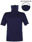 Badger Adult 2B1 Tee w/Built In Face Mask 2PLY