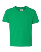 Jerzees Youth Dri-Power Active T-Shirt 29B IRISH GREEN HTHR Primary