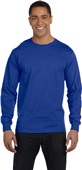 Hanes Adult 6.1 oz. Long-Sleeve Beefy-T 5186 DEEP ROYAL Primary
