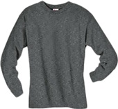 Hanes Adult 6.1 oz. Long-Sleeve Beefy-T 5186 CHARCOAL HEATHER Primary