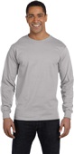 Hanes Adult 6.1 oz. Long-Sleeve Beefy-T 5186 LIGHT STEEL Primary