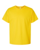 Hanes Adult Youth Comfortsoft Cotton T-Shirt ATHLETIC YELLOW Primary