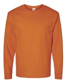 Hanes Mens 5.2 oz. Comfortsoft Cotton LS T-Shirt TEXAS ORANGE Primary