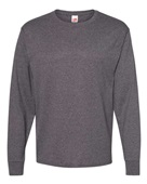 Hanes Mens 5.2 oz. Comfortsoft Cotton LS T-Shirt CHARCOAL HEATHER Primary