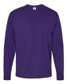 Hanes Mens 5.2 oz. Comfortsoft Cotton LS T-Shirt ATHLETIC PURPLE Primary
