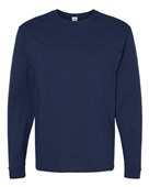 Hanes Mens 5.2 oz. Comfortsoft Cotton LS T-Shirt ATHLETIC NAVY Primary