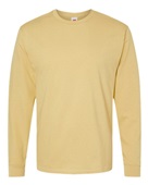 Hanes Mens 5.2 oz. Comfortsoft Cotton LS T-Shirt ATHLETIC GOLD Primary