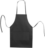 Liberty Bags Caroline Butcher Style 2-Pocket Apron BLACK Primary
