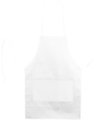 Liberty Bags Caroline Butcher Style 2-Pocket Apron WHITE Primary