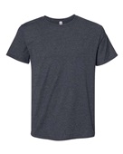 Jerzees Adult 5.2 oz., Premium Blend Ring-Spun Tee 560MR BLACK INK HEATHR Primary