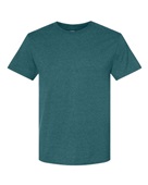 Jerzees Adult 5.2 oz., Premium Blend Ring-Spun Tee 560MR DIGI TEAL HTHR Primary