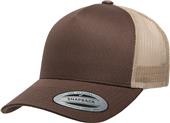 Yupoong Adult 5-Panel Retro Trucker Cap 6506 BROWN/ KHAKI Primary