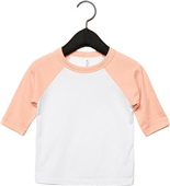 Bella+Canvas Toddler 3/4 Sleeve Baseball Tee 3200T