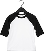 Bella+Canvas Toddler 3/4 Sleeve Baseball Tee 3200T