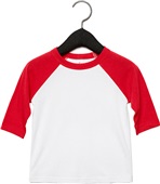 Bella+Canvas Toddler 3/4 Sleeve Baseball Tee 3200T