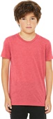 Bella+Canvas Youth Triblend Short Sleeve Tee RED TRIBLEND Primary