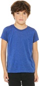Bella+Canvas Youth Triblend Short Sleeve Tee TRUE ROYAL TRIBLEND Primary