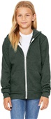 Bella+Canvas Youth Sponge Full-Zip Hoodie