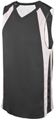 Martin Reversible Double-Ply Basketball Jersey Outside: CHARCOAL/WHITE, Inside: WHITE/CHARCOAL Primary