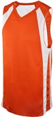 Martin Reversible Double-Ply Basketball Jersey Outside: ORANGE/WHITE, Inside: WHITE/ORANGE Primary