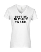Epic Ladies Ass Kiss V-Neck Graphic T-Shirts