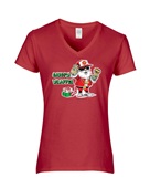 Epic Ladies Gangsta Wrapper V-Neck Graphic T-Shirts