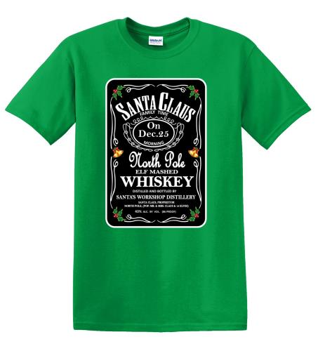 Epic Adult/Youth Santa Whiskey Cotton Graphic T-Shirts. Free shipping.  Some exclusions apply.