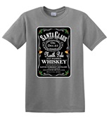 Epic Adult/Youth Santa Whiskey Cotton Graphic T-Shirts