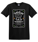 Epic Adult/Youth Santa Whiskey Cotton Graphic T-Shirts