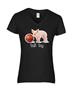 Epic Ladies Basketball Hog V-Neck Graphic T-Shirts