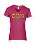 Epic Ladies Eat, Sleep, Hoop V-Neck Graphic T-Shirts