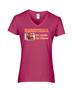 Epic Ladies BBall for Dinner V-Neck Graphic T-Shirts