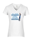 Epic Ladies 3 Point Dunks V-Neck Graphic T-Shirts