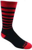 MULTI-STRIPED Activate Cute Novelty Fun Design Crew-Socks (1-Pair)