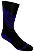 VICTORY "V" STRIPED - Cute Novelty Fun Design Crew-Socks (1-Pair)