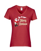 Epic Ladies Merry Kushmas V-Neck Graphic T-Shirts