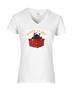 Epic Ladies Santa Claws V-Neck Graphic T-Shirts