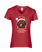 Epic Ladies Red Nosed Lab V-Neck Graphic T-Shirts