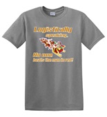 Epic Adult/Youth Man in Red Cotton Graphic T-Shirts