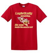 Epic Adult/Youth Man in Red Cotton Graphic T-Shirts