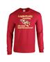 Epic Man in Red Long Sleeve Cotton Graphic T-Shirts