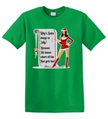 Epic Adult/Youth Santa Bad Girls Cotton Graphic T-Shirts