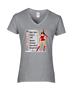 Epic Ladies Santa Bad Girls V-Neck Graphic T-Shirts