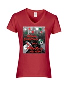Epic Ladies PAWSome New Year V-Neck Graphic T-Shirts