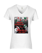 Epic Ladies PAWSome New Year V-Neck Graphic T-Shirts