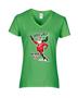 Epic Ladies Super Santa V-Neck Graphic T-Shirts