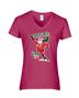 Epic Ladies Super Santa V-Neck Graphic T-Shirts