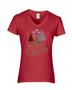 Epic Ladies Merry Christmas V-Neck Graphic T-Shirts