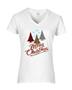 Epic Ladies Merry Christmas V-Neck Graphic T-Shirts